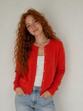 J. Crew Crewneck Button Cardigan Sweater
